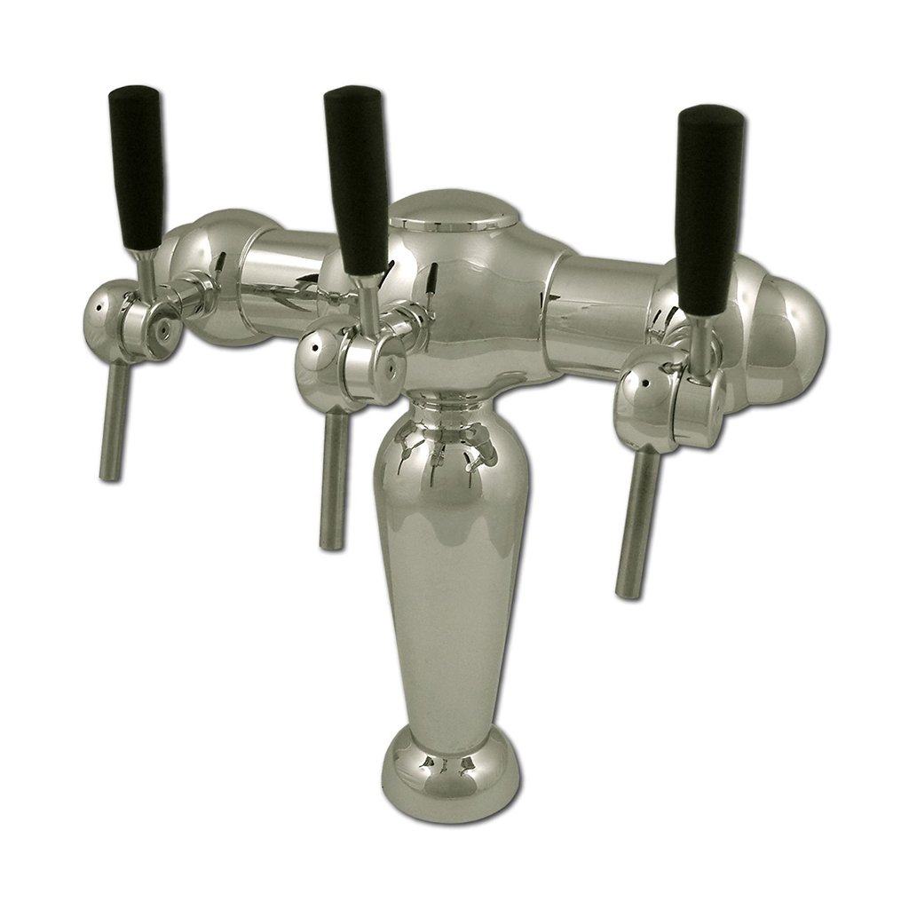 Parisienne zuil 3-kraans chroom 5/8"